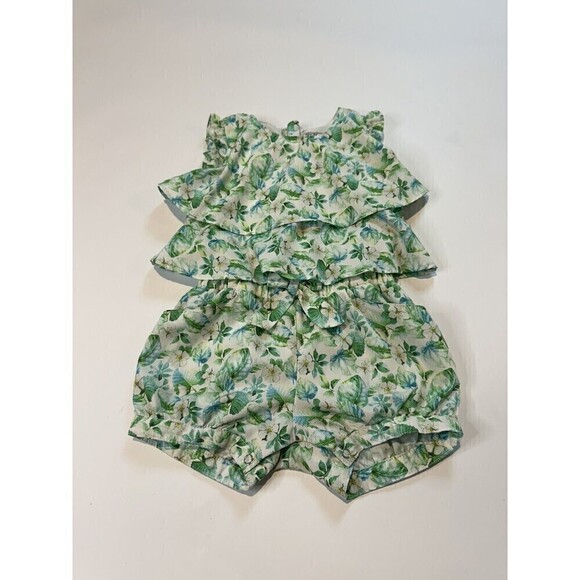 Mayoral Other - Mayoral Chiffon Romper Baby Toddler Girls 12 Month 80 Cm Floral Playsuit
